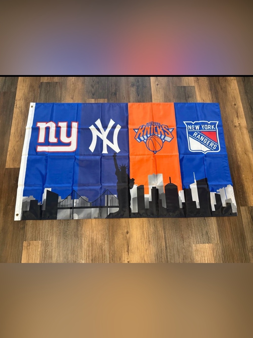 New York yankees flag knicks rangers multi team new double sided 3x5 ft.